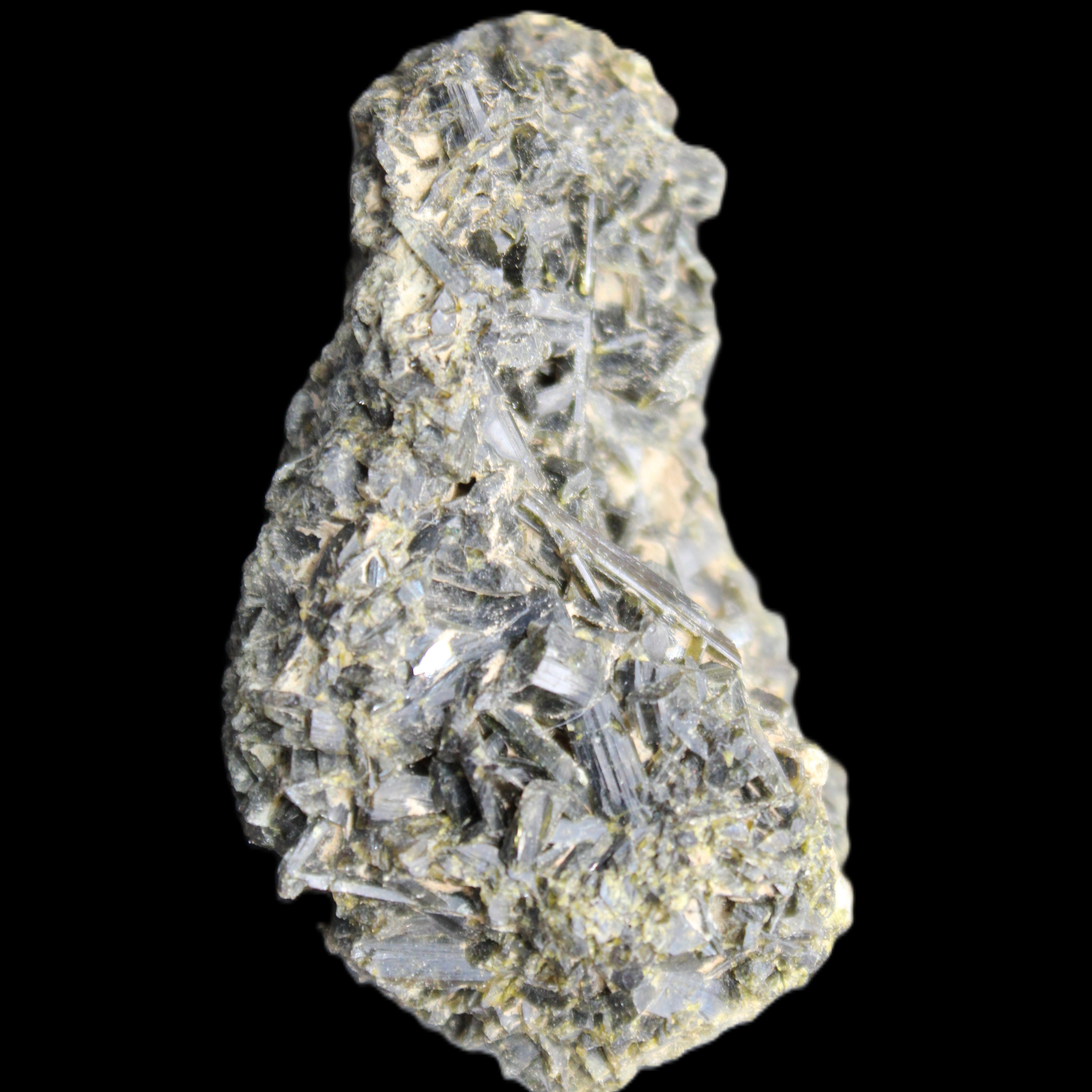 Epidote cluster specimen 80*50*42mm 181g in sunlight - Rocks and Things Store