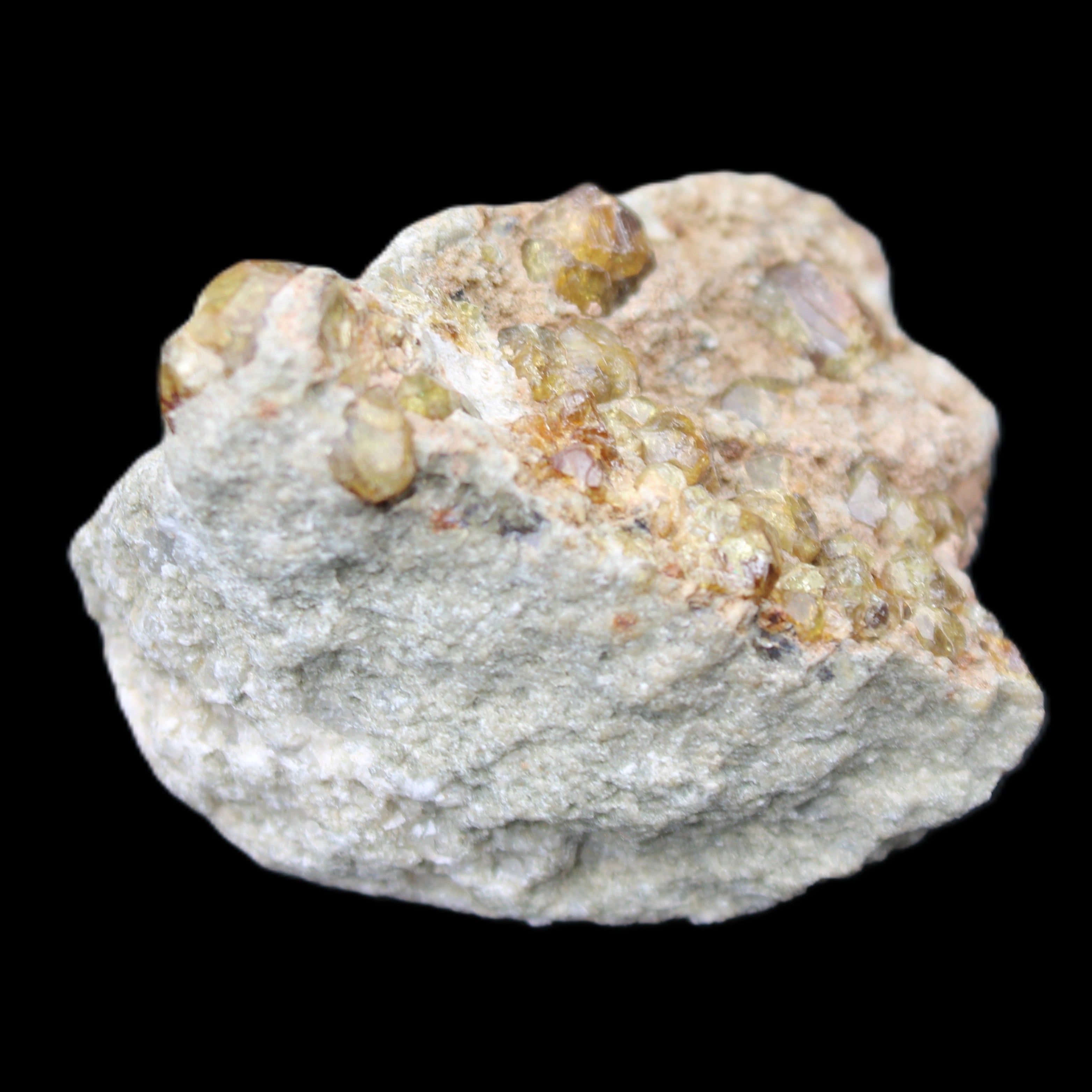 Peridot on matrix 51*33*23mm 77g in sunlight - Rocks and Things Store