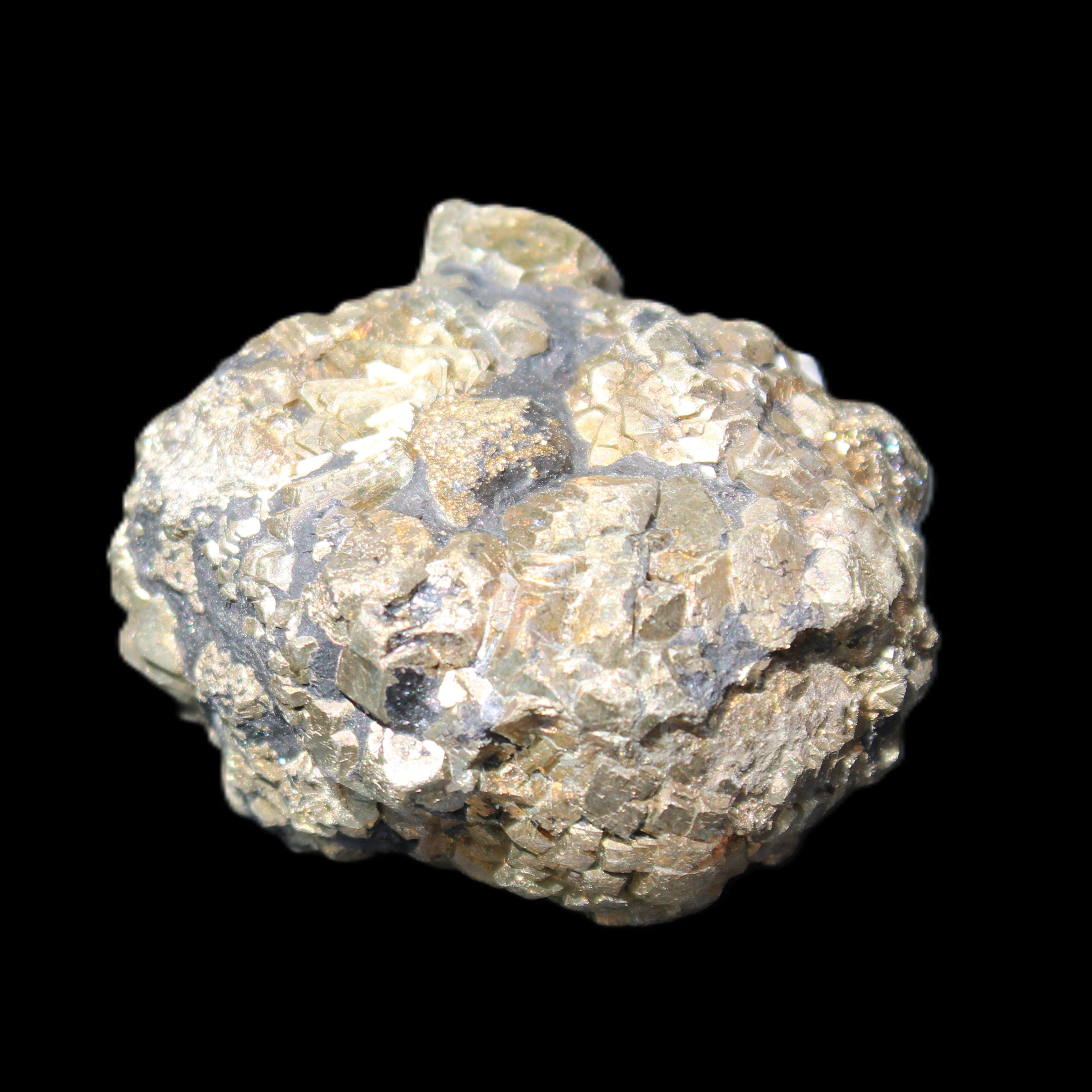 Chalcopyrite cluster from Pakistan 40mm 110g in sunlight - Rocks and Things Store