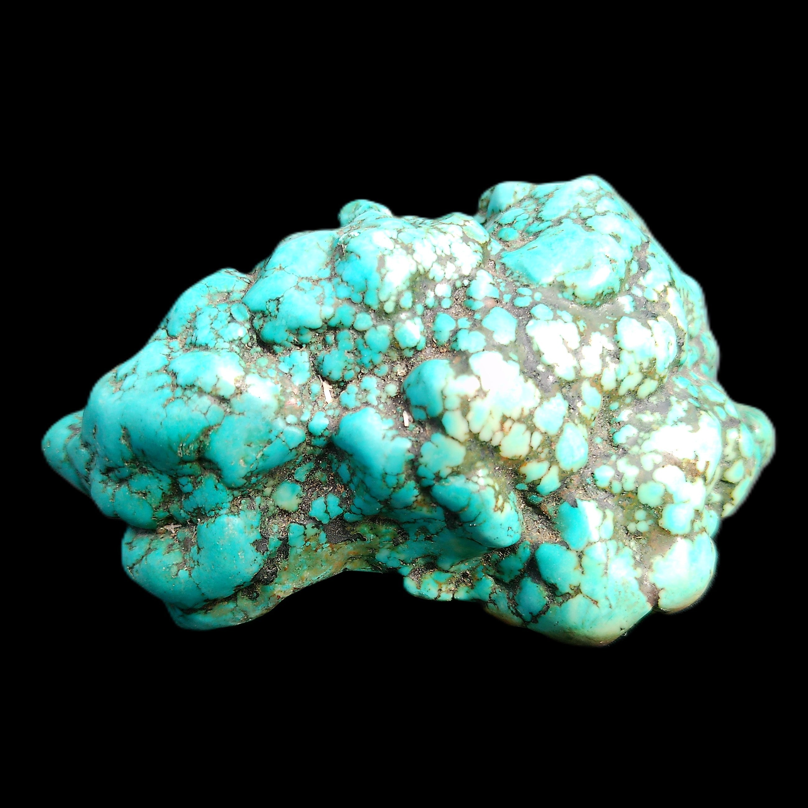 Persian Turquoise 75*55mm 134.5g in sunlight - Rocks and Things Store