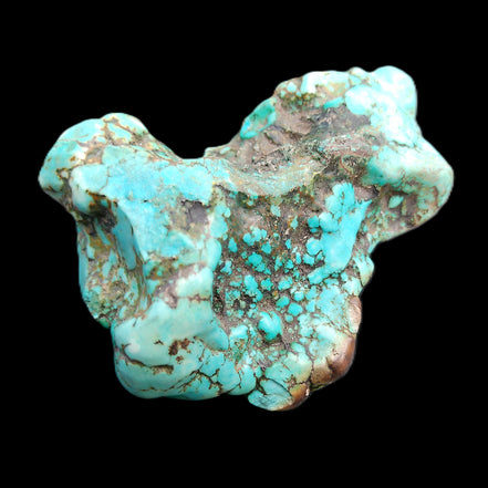 Persian Turquoise 75*55mm 134.5g in sunlight - Rocks and Things Store