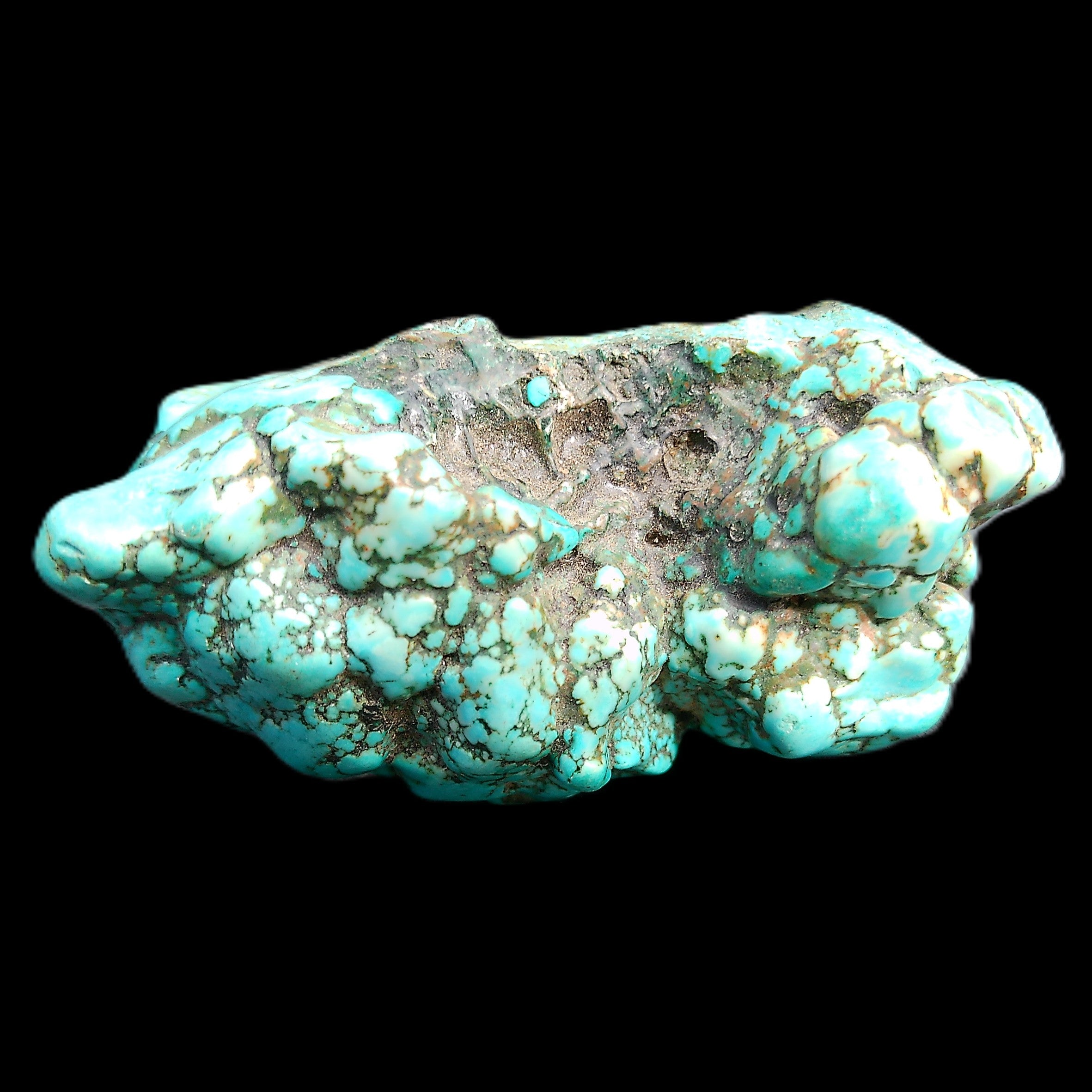 Persian Turquoise 75*55mm 134.5g in sunlight - Rocks and Things Store
