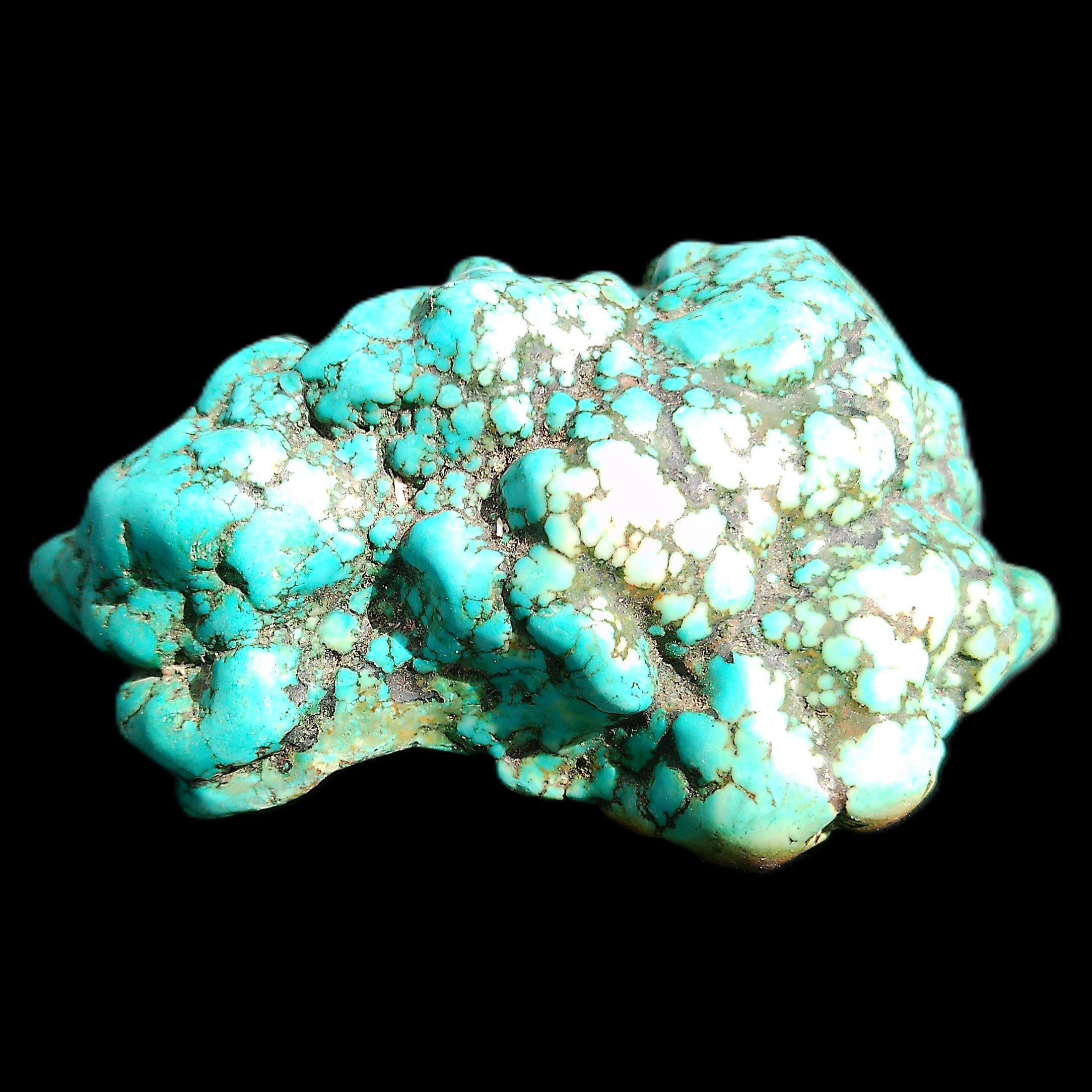 Persian Turquoise 75*55mm 134.5g in sunlight - Rocks and Things Store