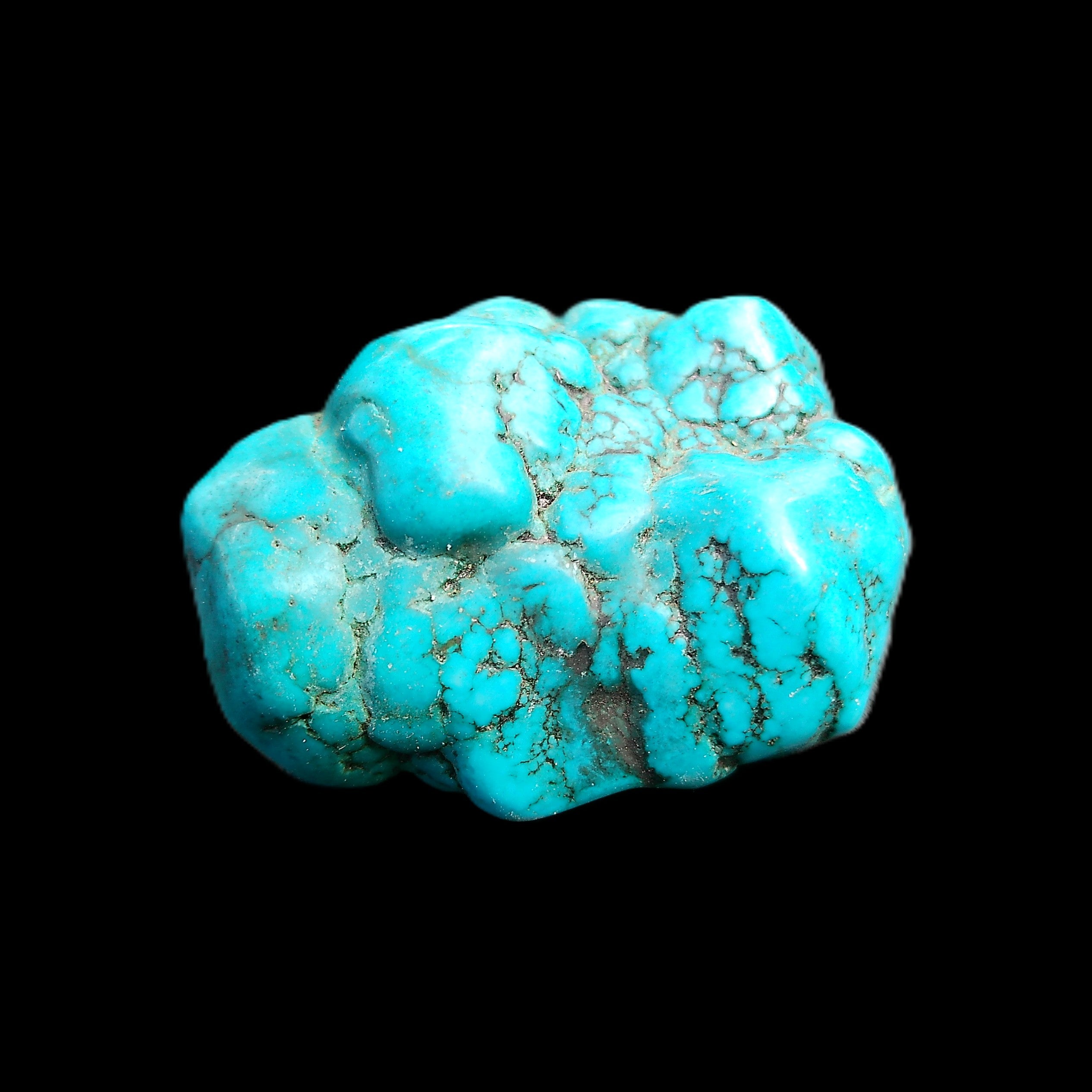 Persian Turquoise 45*32mm 51.8g in sunlight - Rocks and Things Store