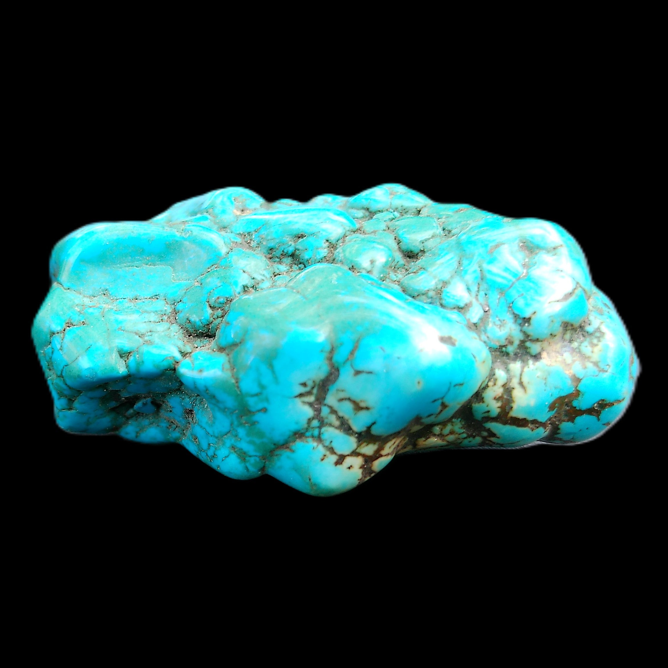 Persian Turquoise 45*32mm 51.8g in sunlight - Rocks and Things Store