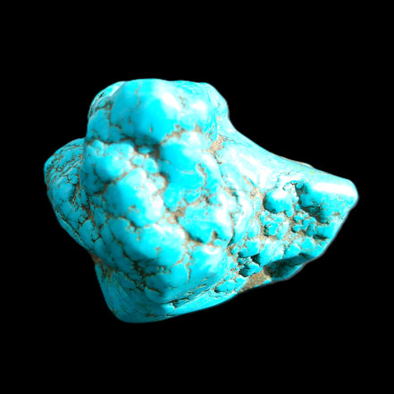 Persian Turquoise 57*47mm 119.5g in sunlight - Rocks and Things Store