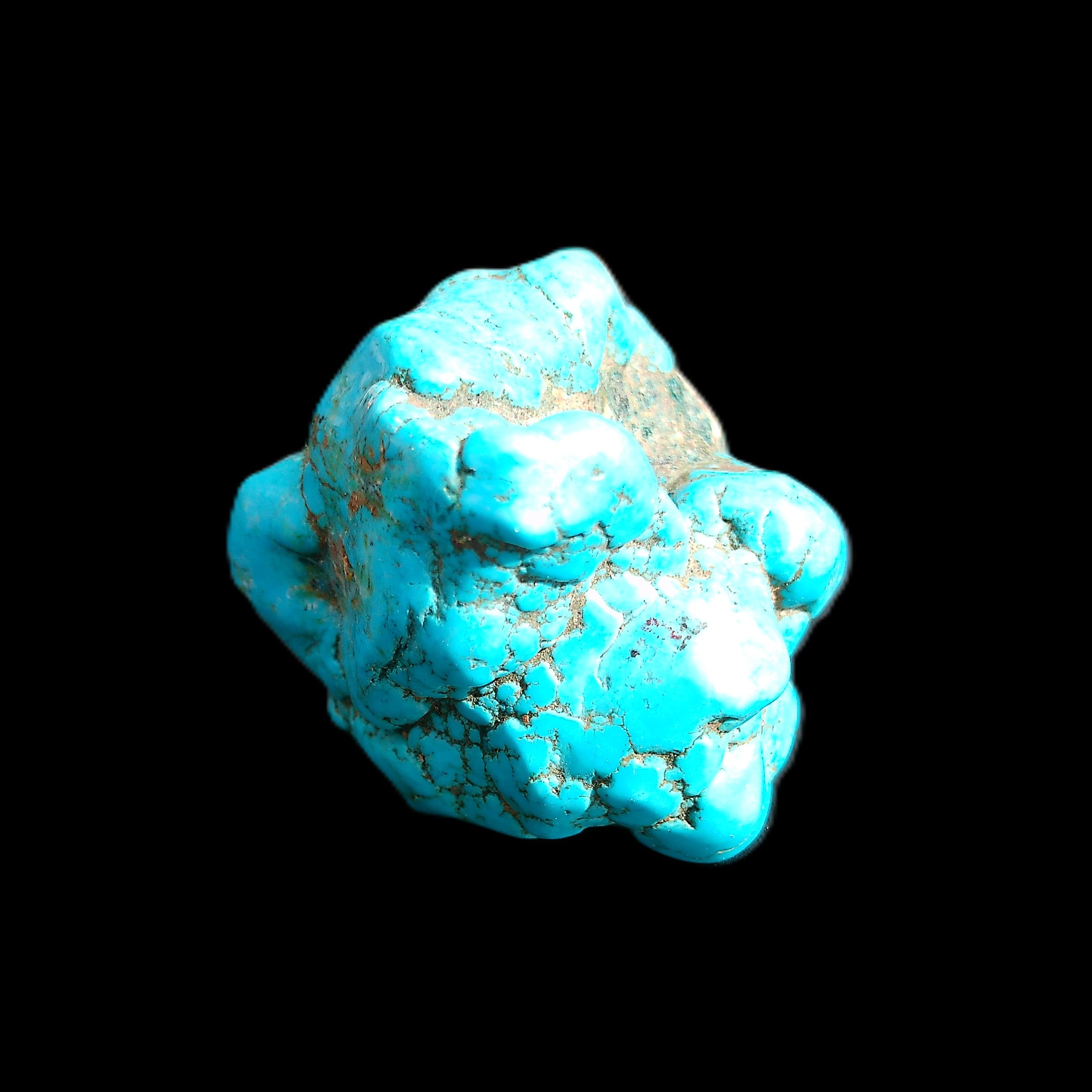 Persian Turquoise 57*47mm 119.5g in sunlight - Rocks and Things Store