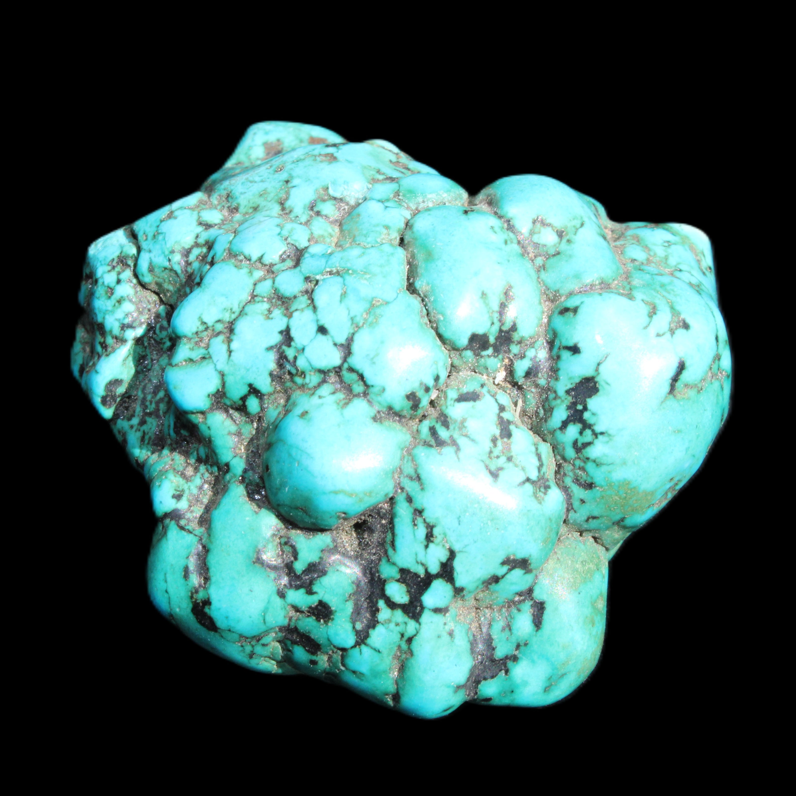 Persian Turquoise 45*39mm 68.9g in sunlight - Rocks and Things Store