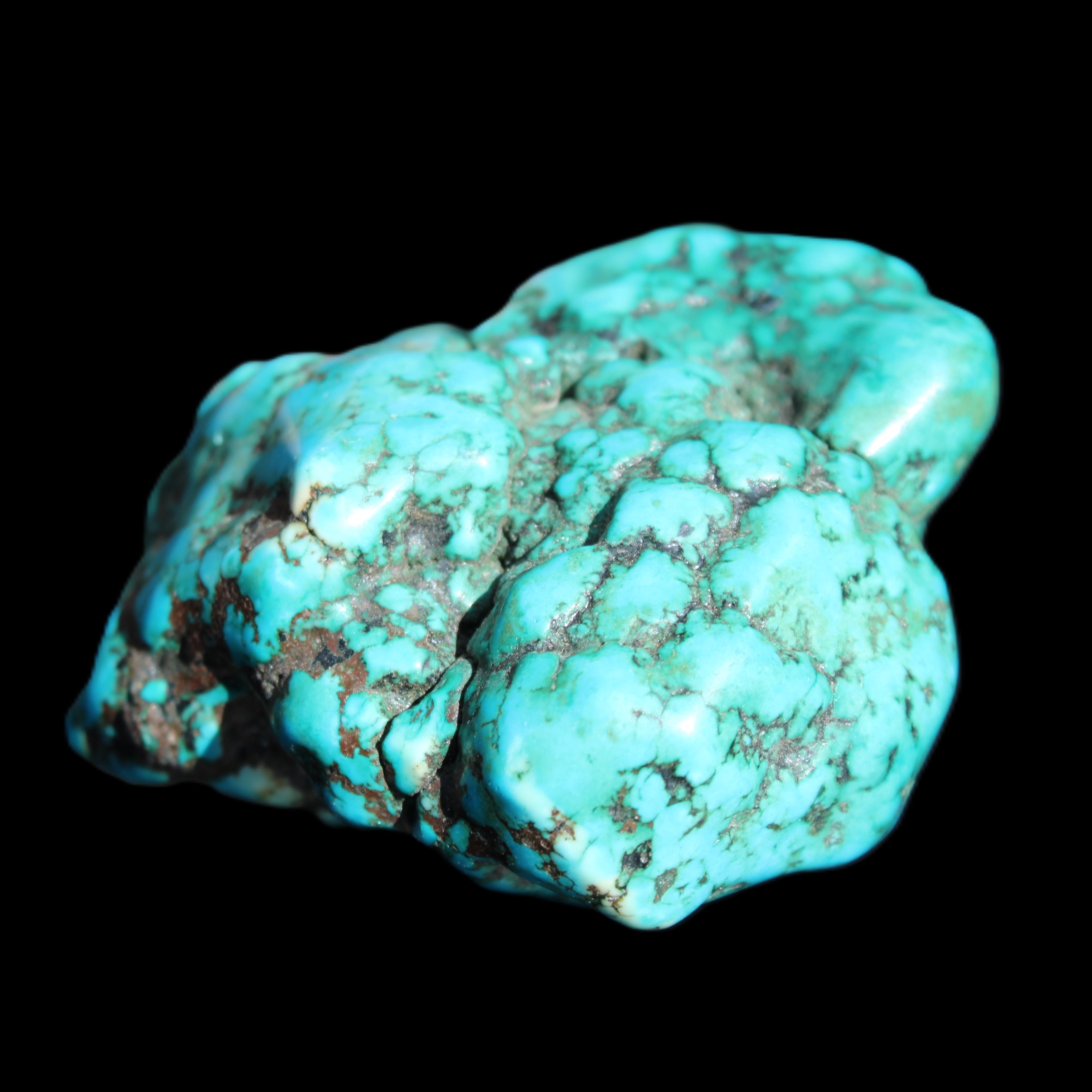 Persian Turquoise 45*39mm 68.9g in sunlight - Rocks and Things Store