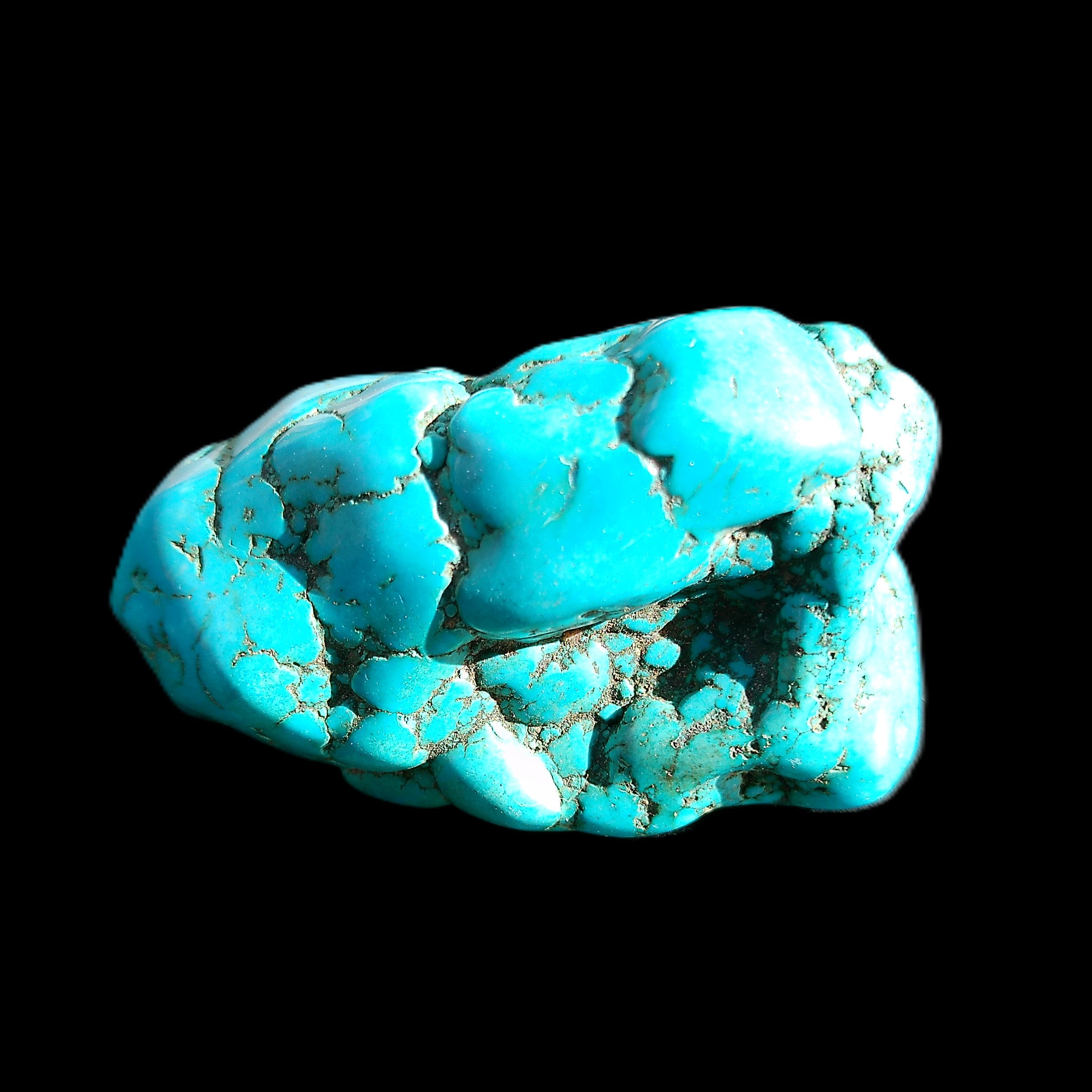 Persian Turquoise 53*27mm 62.6g in sunlight - Rocks and Things Store