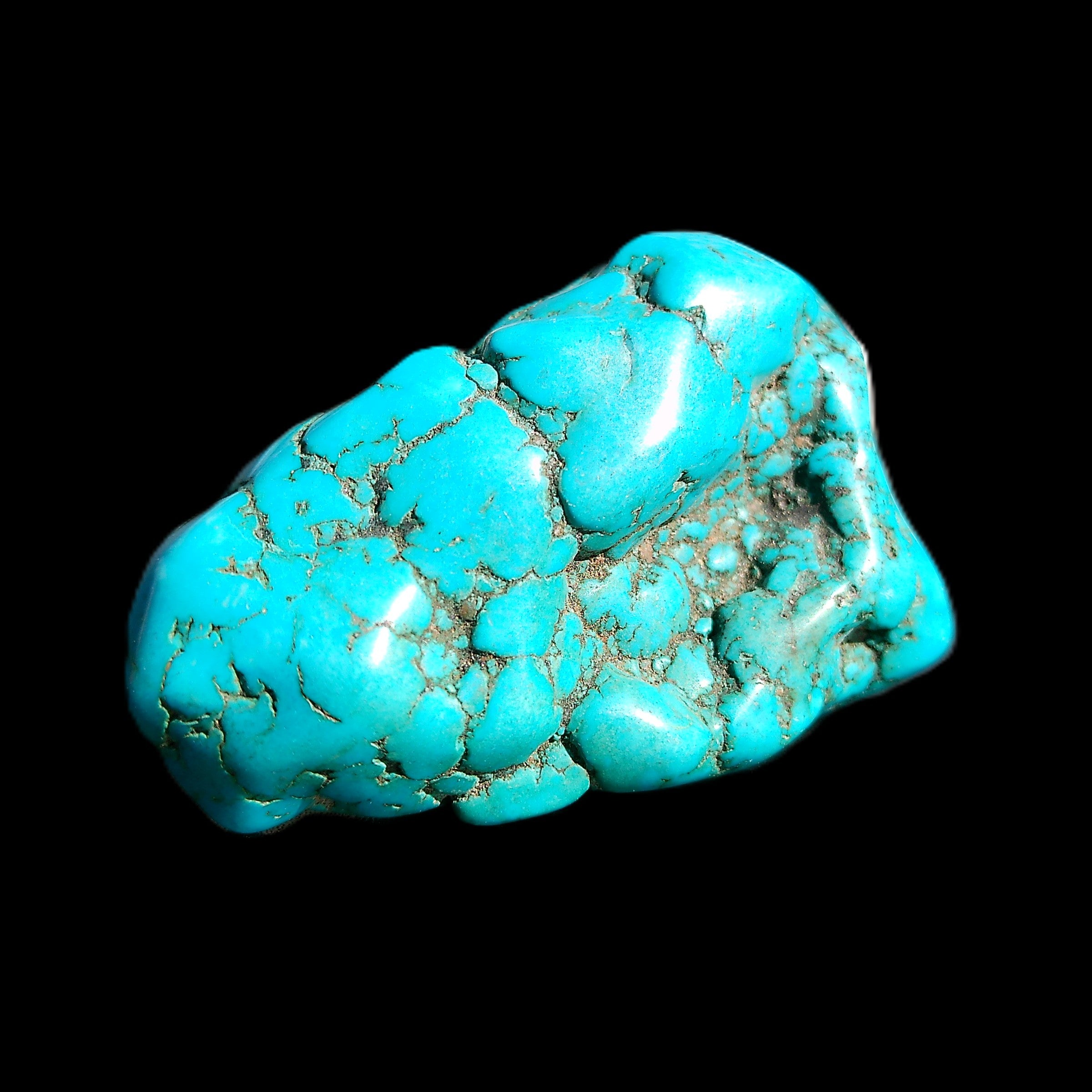 Persian Turquoise 53*27mm 62.6g in sunlight - Rocks and Things Store