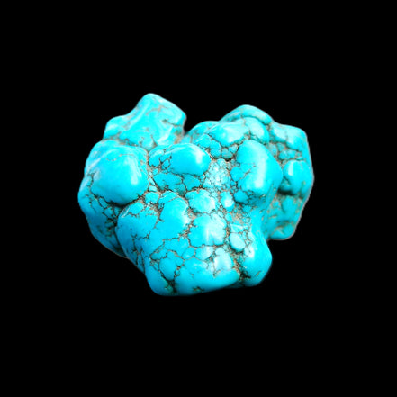 Persian Turquoise 45*44mm 80.0g in sunlight - Rocks and Things Store