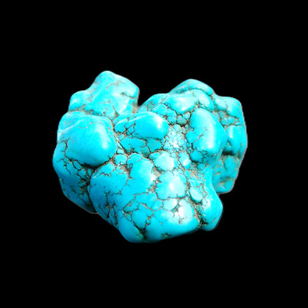 Persian Turquoise 45*44mm 80.0g in sunlight - Rocks and Things Store