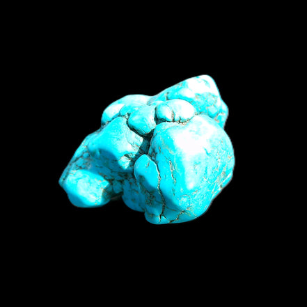 Persian Turquoise 45*44mm 80.0g in sunlight - Rocks and Things Store