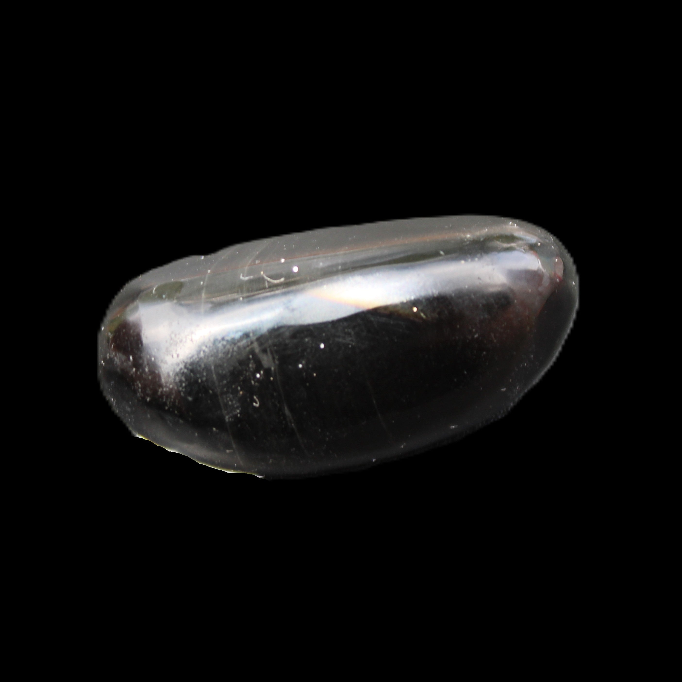 Polished Silver Obsidian stone  20-31mm 12-13g in sunshine - Rocks and Things Store