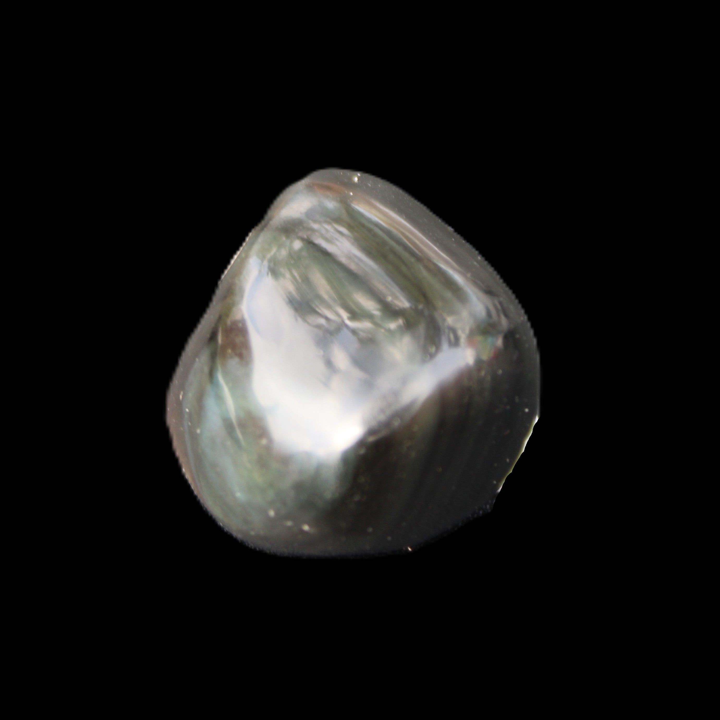 Polished Silver Obsidian stone  20-31mm 12-13g in sunshine - Rocks and Things Store