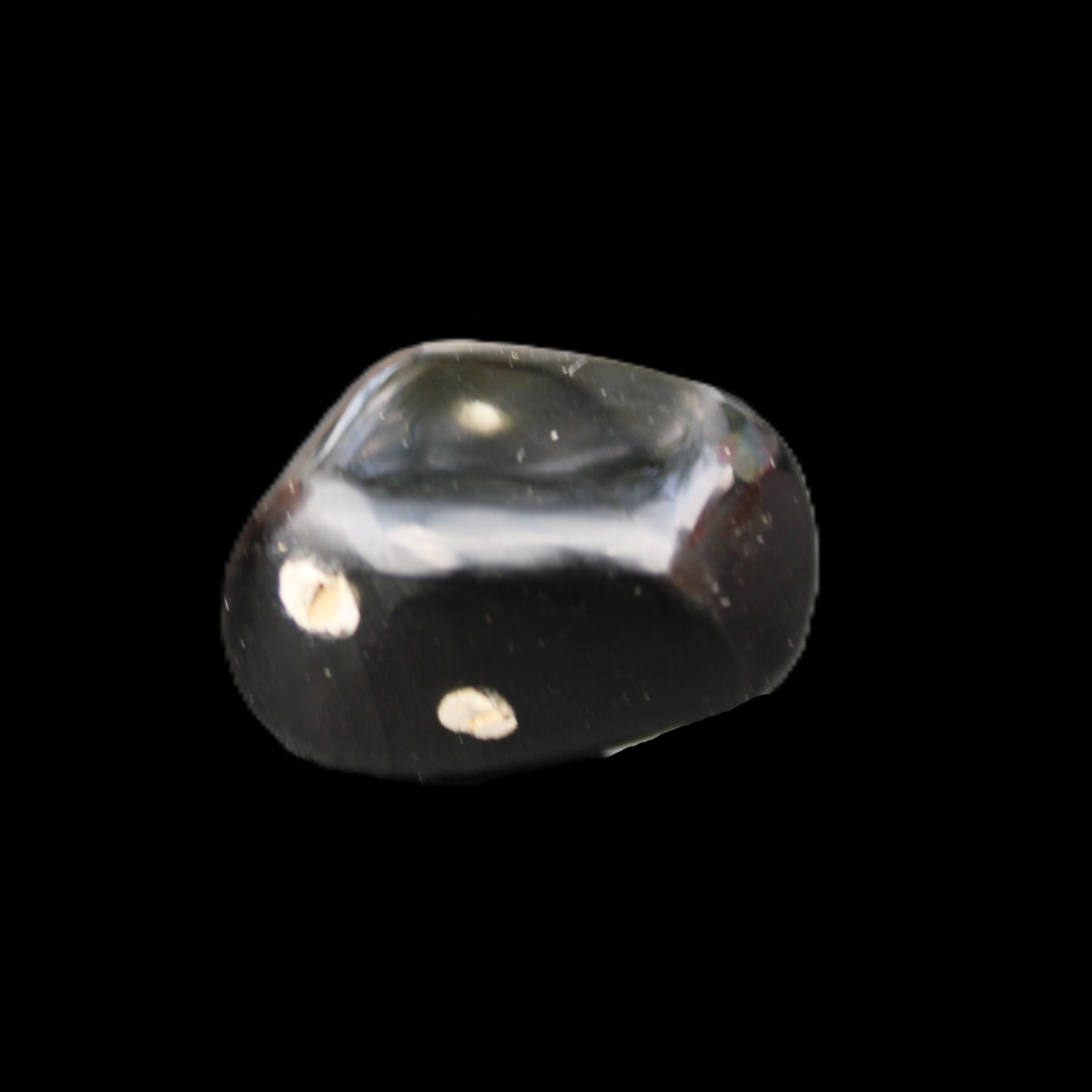 Polished Silver Obsidian stone 25-28mm 7-8g in sunshine - Rocks and Things Store