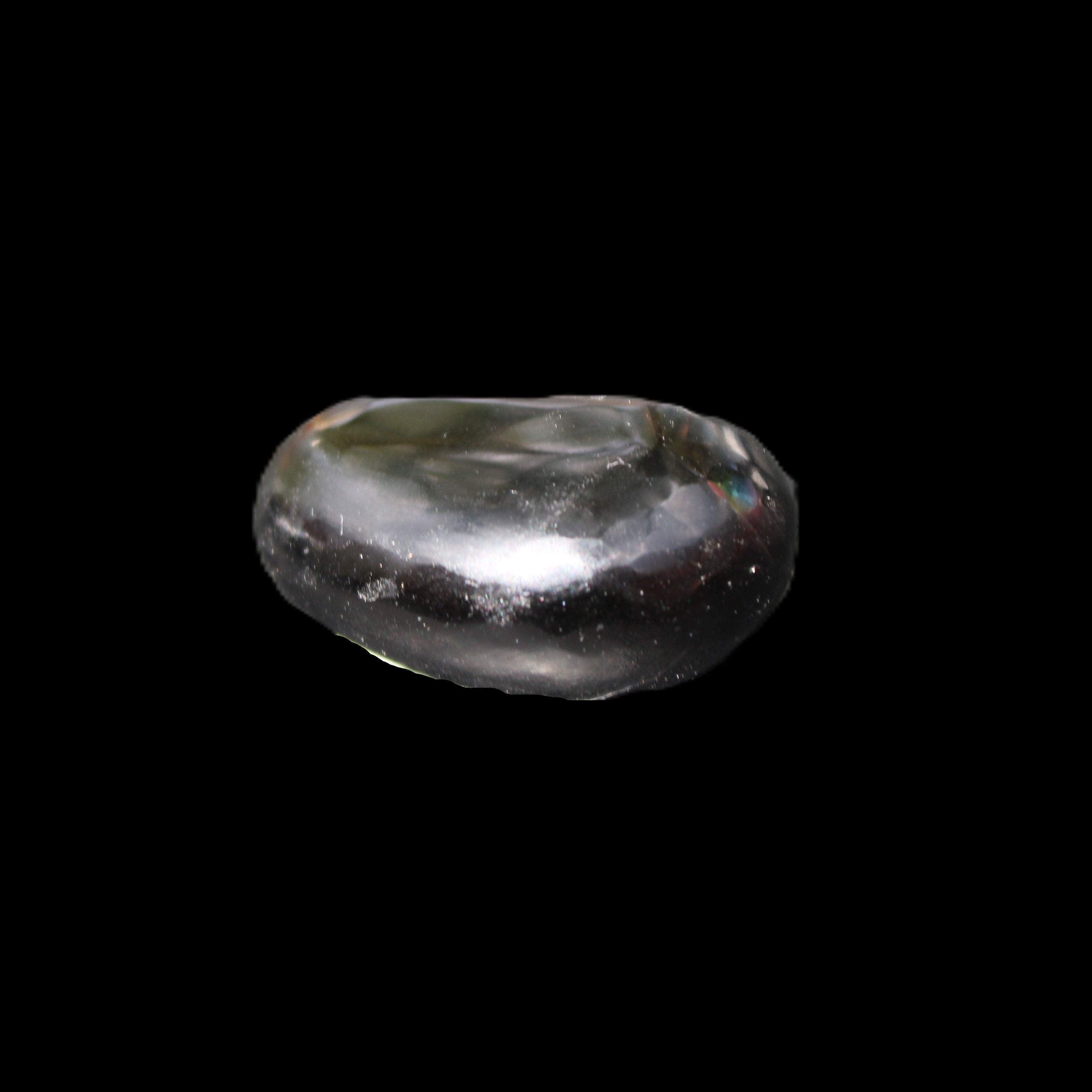 Polished Silver Obsidian stone 25-28mm 7-8g in sunshine -Rocks and Things Store
