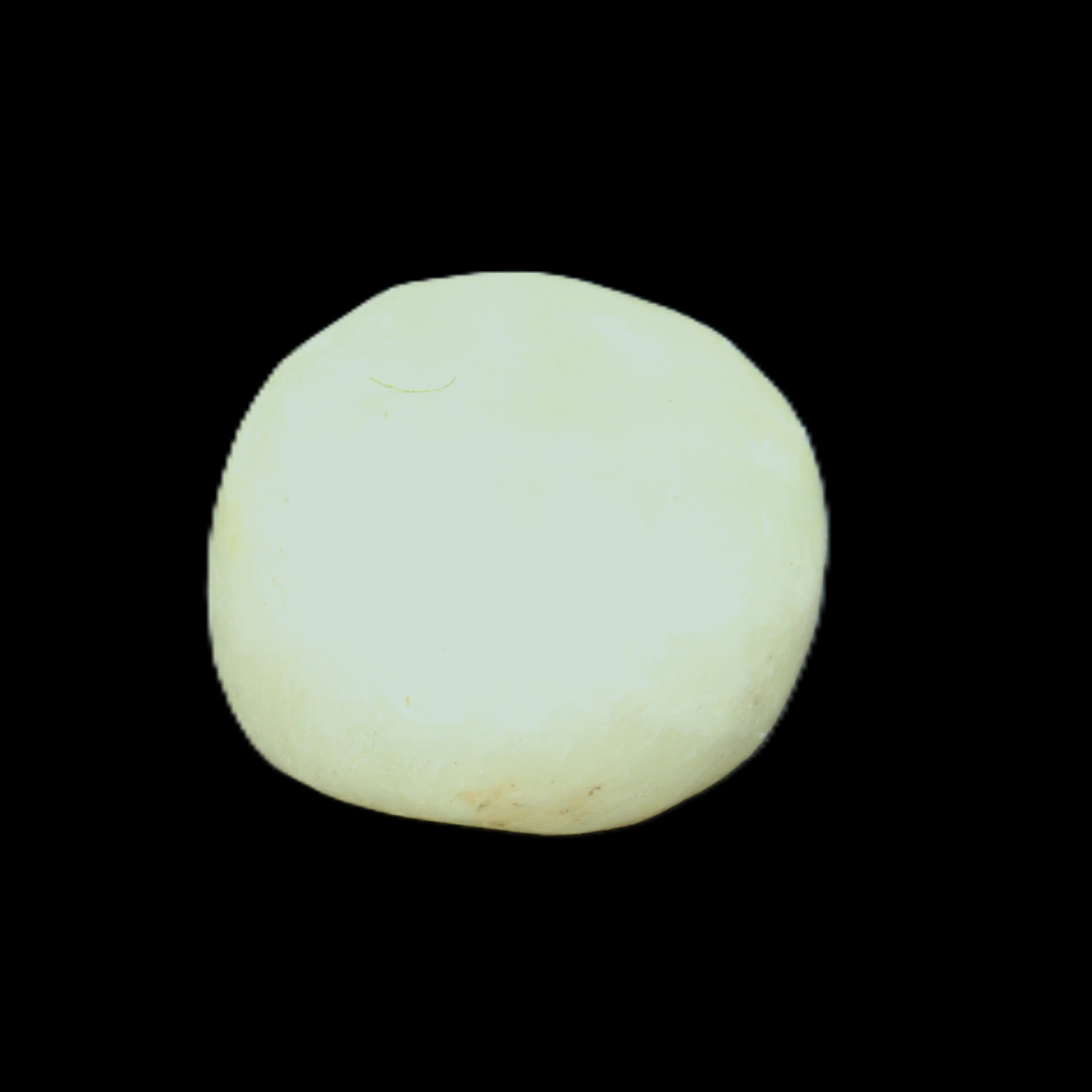 Pistachio Calcite tumbled stone 20-28mm 11-19g in sunlight - Rocks and Things Store