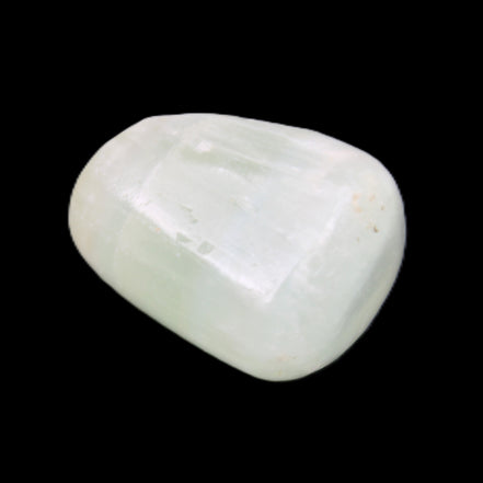 Pistachio Calcite tumbled stone 15-26mm 10-15g in sunlight - Rocks and Things Store