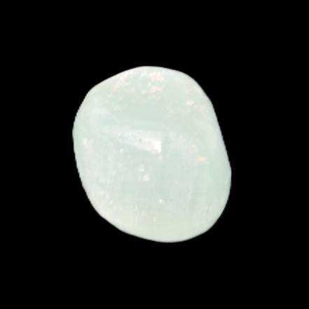 Pistachio Calcite tumbled stone 15-26mm 10-15g in sunlight - Rocks and Things Store