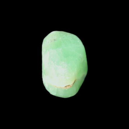 Green Aragonite tumbled stone 20-23mm 8-11g in sunlight - Rocks and Things Store