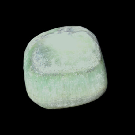 Green Aragonite tumbled stone 30*28*20mm 41g in sunlight - Rocks and Things Store