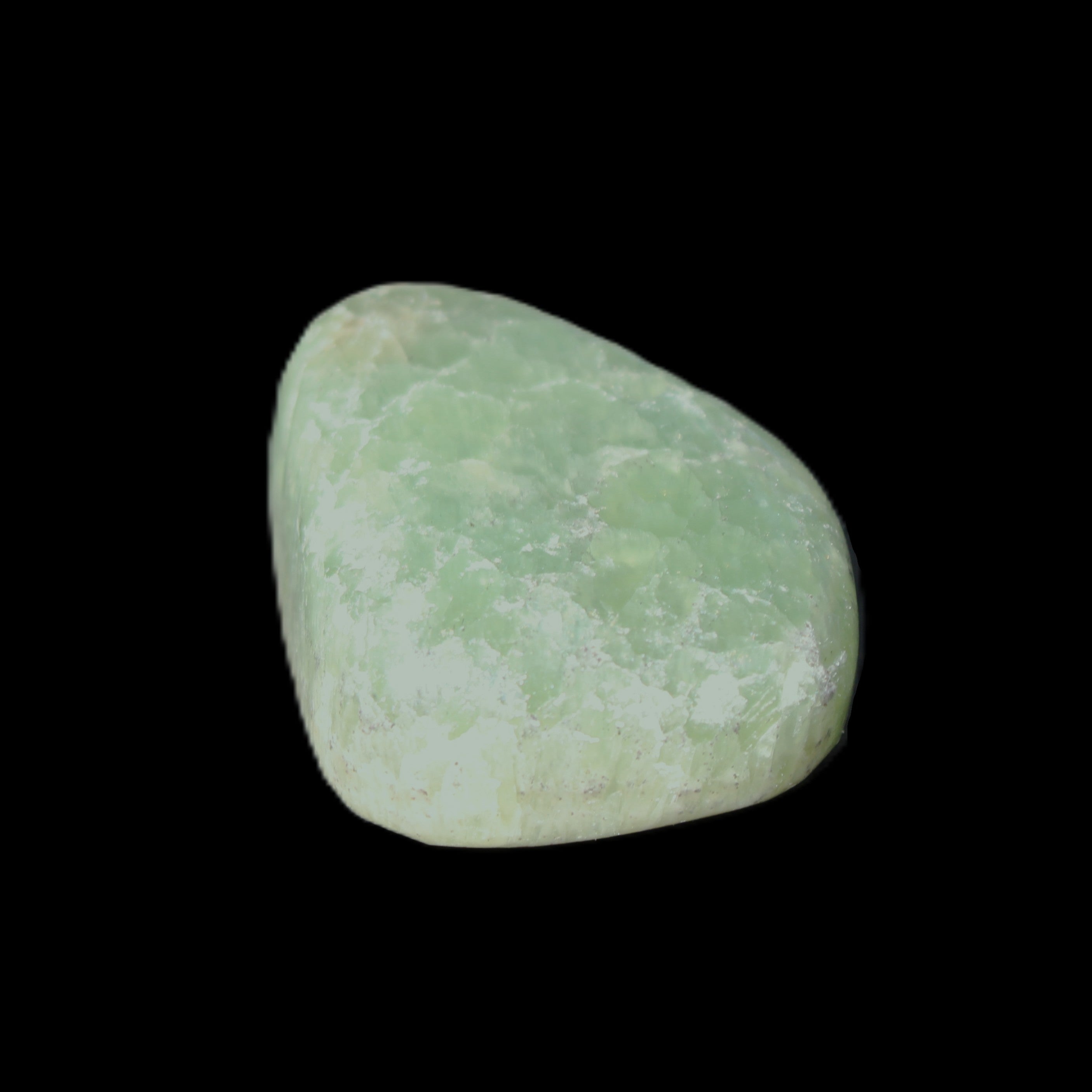 Green Aragonite tumbled stone 30*25*15mm 20g in sunlight - Rocks and Things Store