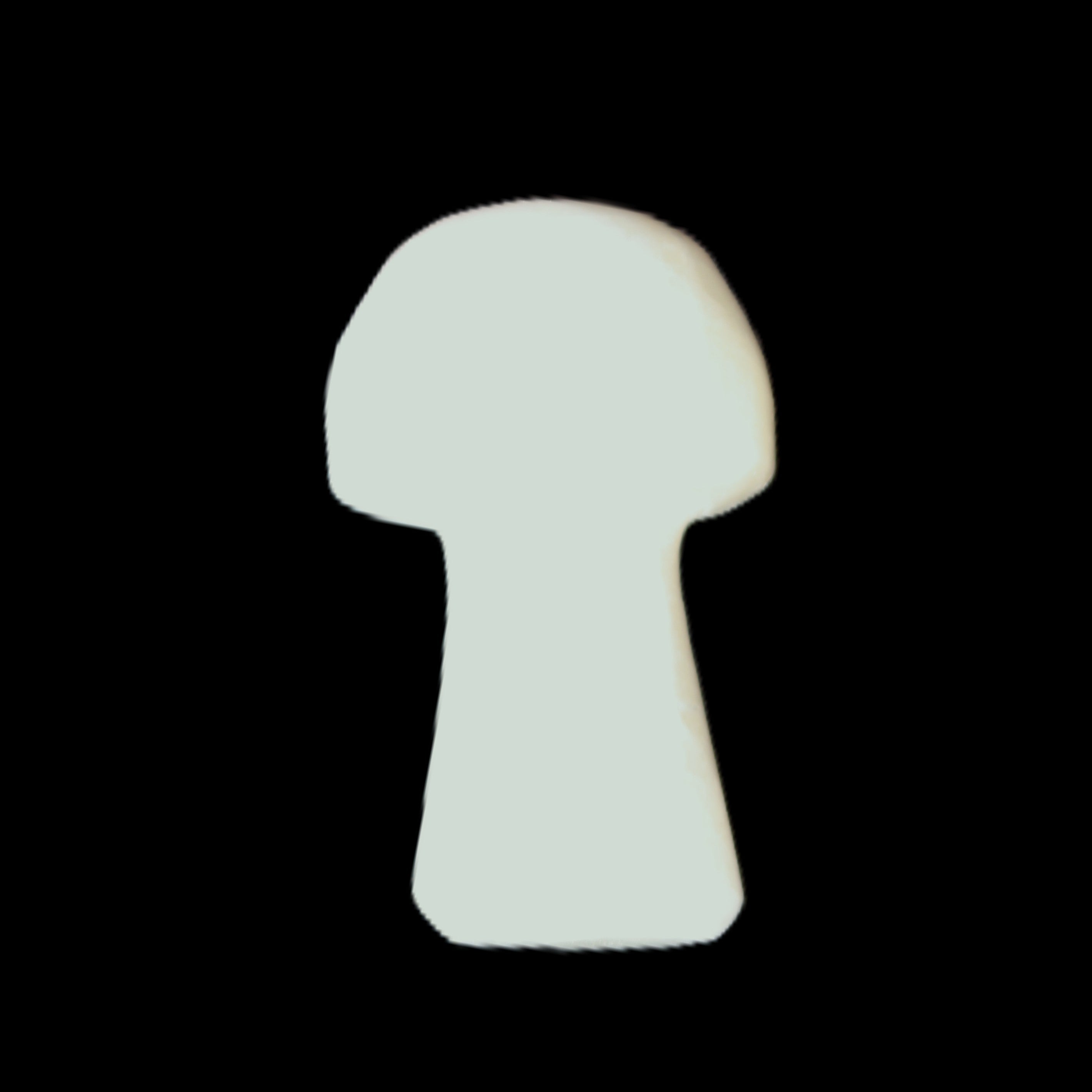 Pale and Yellow Calcite mushroom 30-37mm 14-21g in sunlight - Rocks and Things Store