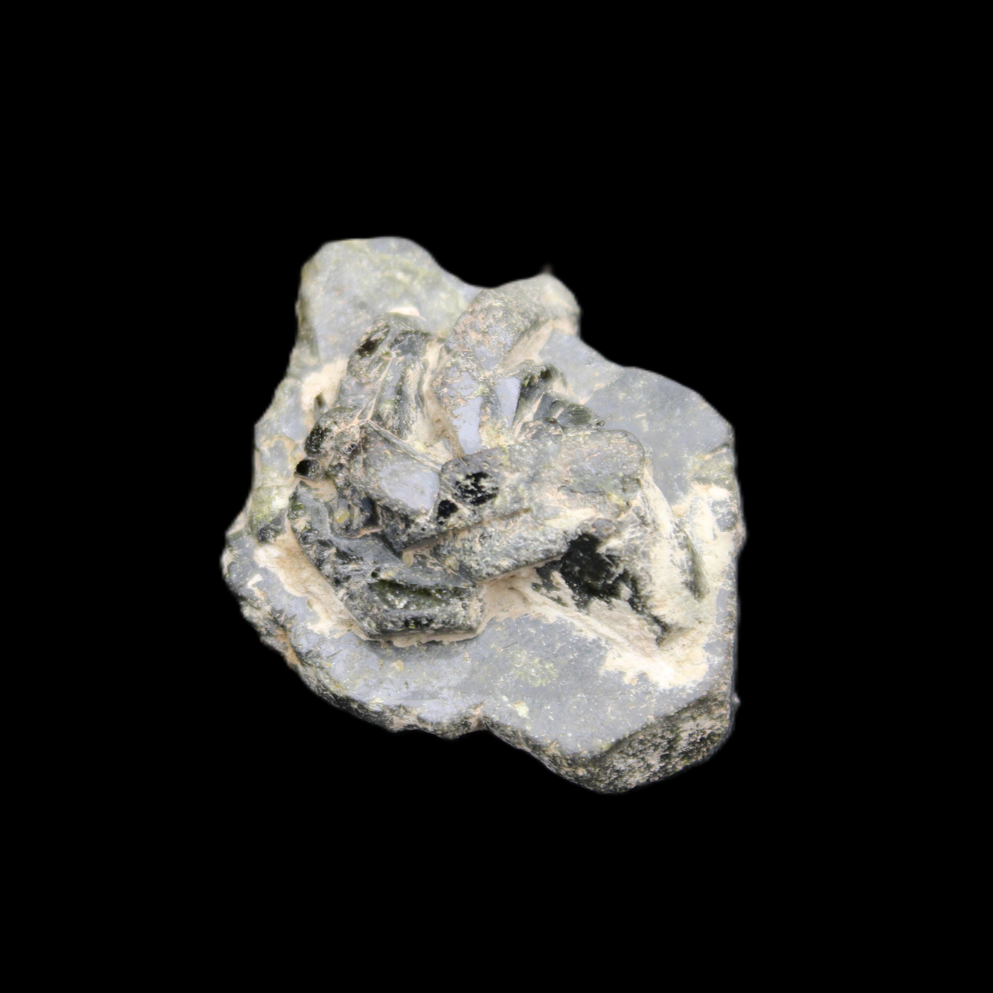 Epidote cluster specimen 45*37*28mm 42.6g in sunlight - Rocks and Things Store