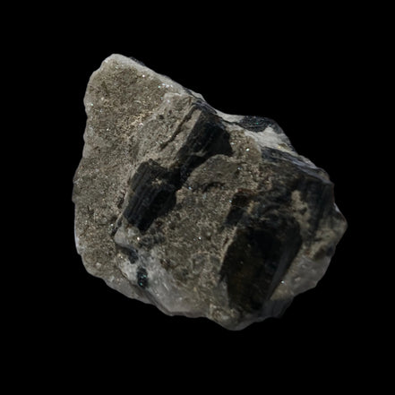 Dark Green Tourmaline in Marble from Afghanistan 130ct 26.0g - Rocks and Things Store