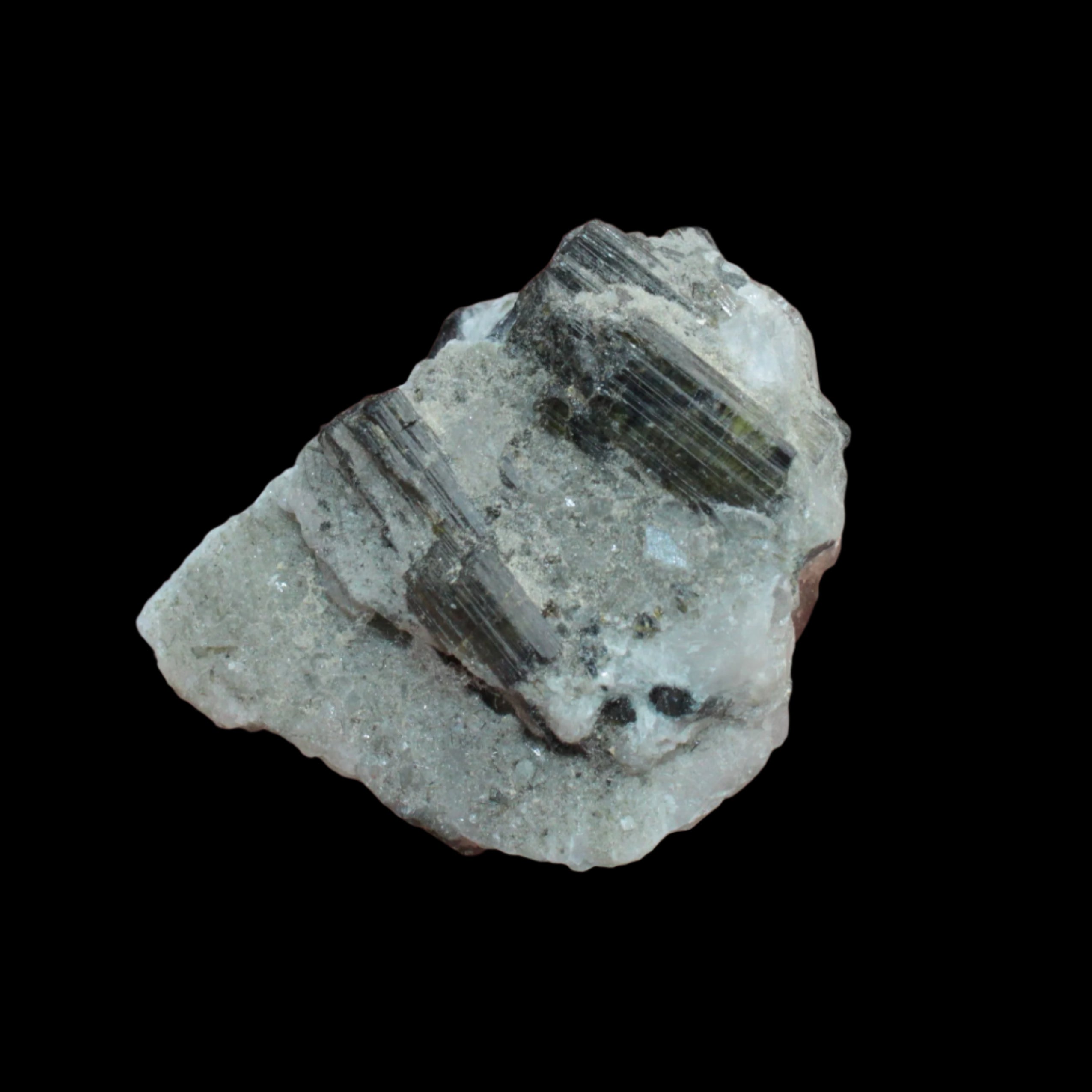 Dark Green Tourmaline in Marble from Afghanistan 130ct 26.0g - Rocks and Things Store