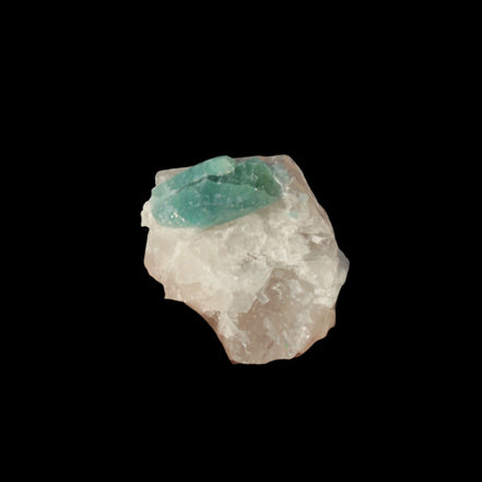 Blue with Green Tourmaline on matrix from Afghanistan 74.9ct 14.9g in sunshine - Rocks and Things Store