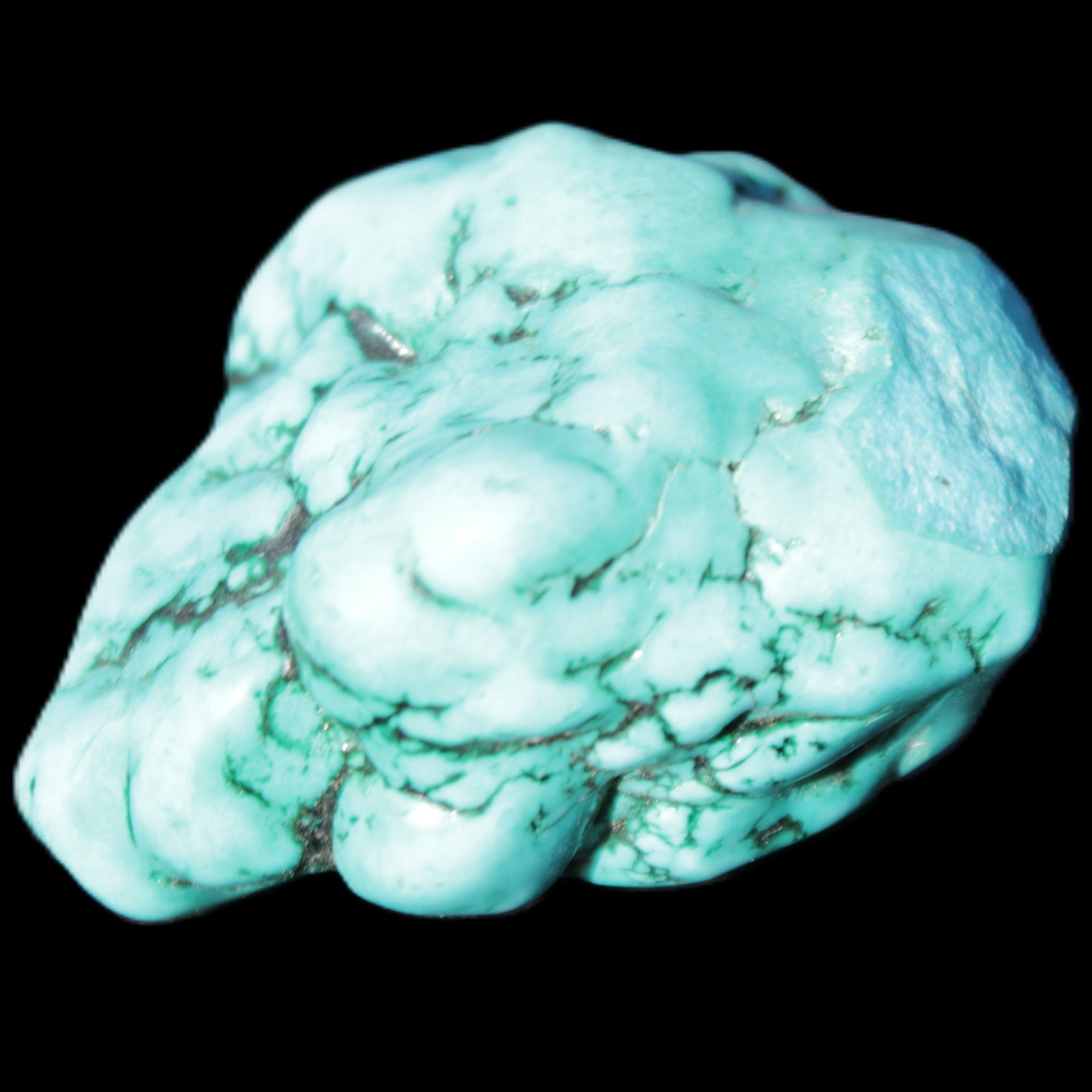 Persian Turquoise 45mm 54.9g in sunlight - Rocks and Things Store