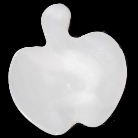 Mangano Calcite hand-carved apple 41-49g in sunlight - Rocks and Things Store