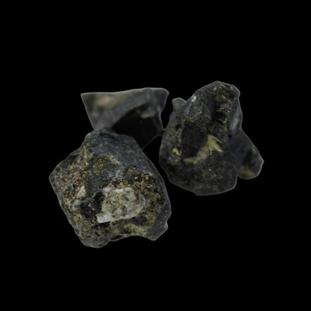 Epidote 3 clusters 87.3ct 17.4g in sunlight - Rocks and Things Store