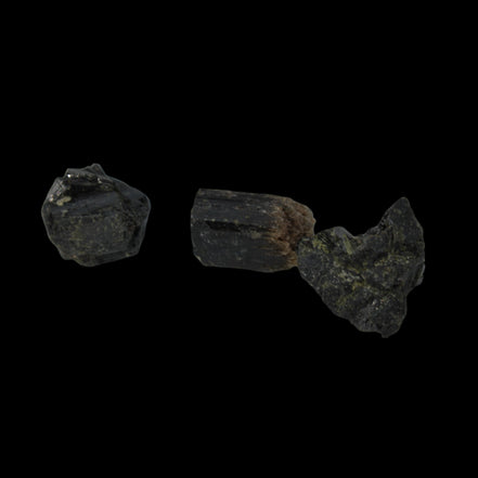 Epidote 3 clusters 52.8ct 10g in dull sunlight - Rocks and Things Store