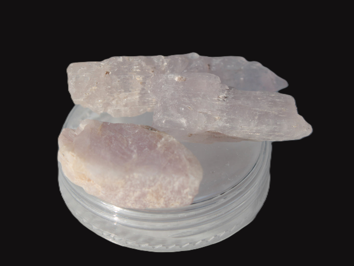 Lilac Kunzite 3 crystals from Afghanistan 28/44mm 78.5ct 15.7g Rocks and Things