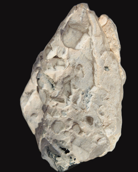 Black Tourmaline on flat-plated clear Calcite matrix from Afghanistan 65.8g in sunlight - Rocks and Things Store