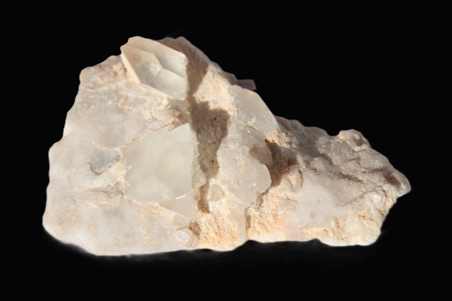 Clear Quartz crystals (Isis face) on flat Calcite/Mica matrix from Afghanistan 170.6ct 34.1g Rocks and Things