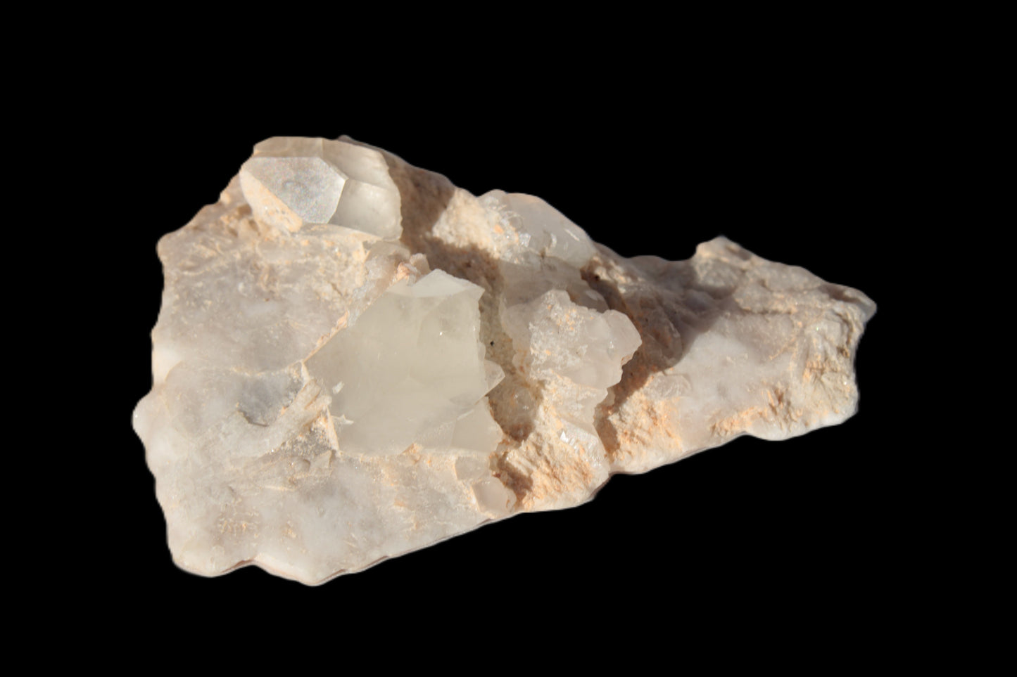 Clear Quartz crystals (Isis face) on flat Calcite/Mica matrix from Afghanistan 170.6ct 34.1g Rocks and Things