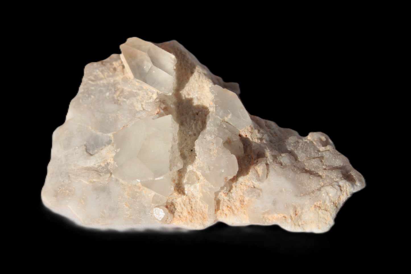 Clear Quartz crystals (Isis face) on flat Calcite/Mica matrix from Afghanistan 170.6ct 34.1g Rocks and Things