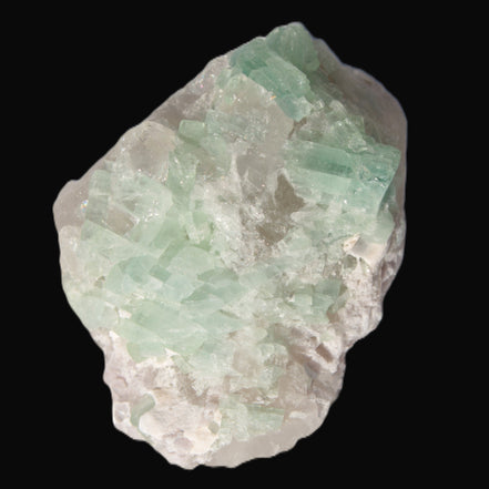 Soft Green Tourmaline cluster on matrix from Afghanistan 116.6ct 23.3g in sunlight -  Rocks and Things Store