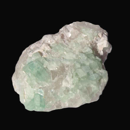 Soft Green Tourmaline cluster on matrix from Afghanistan 116.6ct 23.3g in sunlight -  Rocks and Things Store