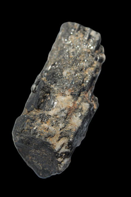 Black Tourmaline crystal with Feldspar & Mica 55mm 250.7ct  50.2g in sunlight - Rocks and Things Store