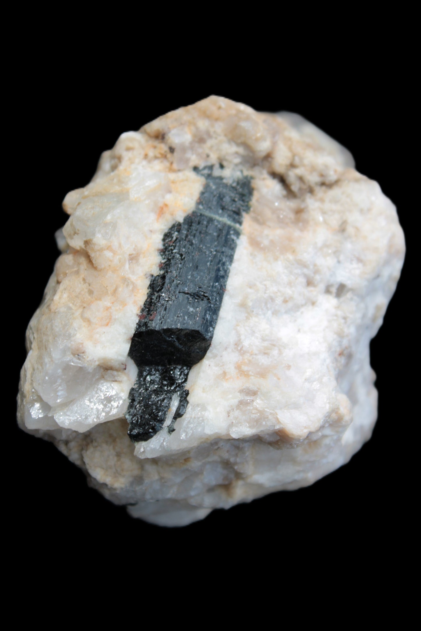 Elestial double-terminated Quartz with Aquamarine, Elbaite & Kunzite crystals on matrix 70mm 845ct 169g - Rocks and Things Store