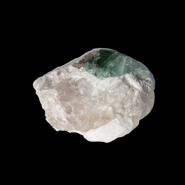 Emerald on Quartz and Feldspar 90ct 19g in sunlight - Rocks and Things Store