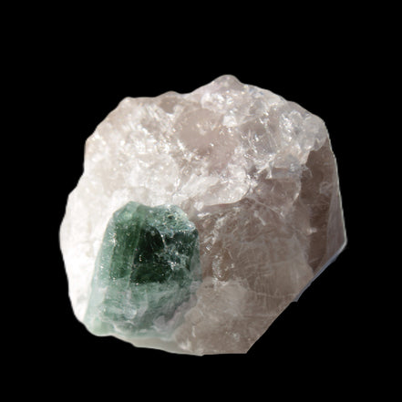Emerald on Quartz and Feldspar 90ct 19g in sunlight - Rocks and Things Store