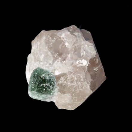 Emerald on Quartz and Feldspar 90ct 19g in sunlight - Rocks and Things Store