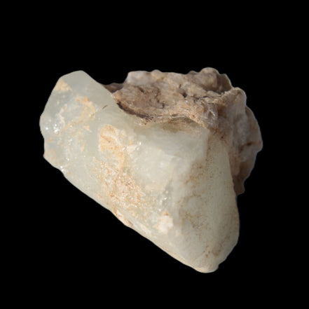 Terminated Aquamarine with Feldspar & Mica matrix 28mm 94.5ct 18.9g in sunlight - Rocks and Things Store